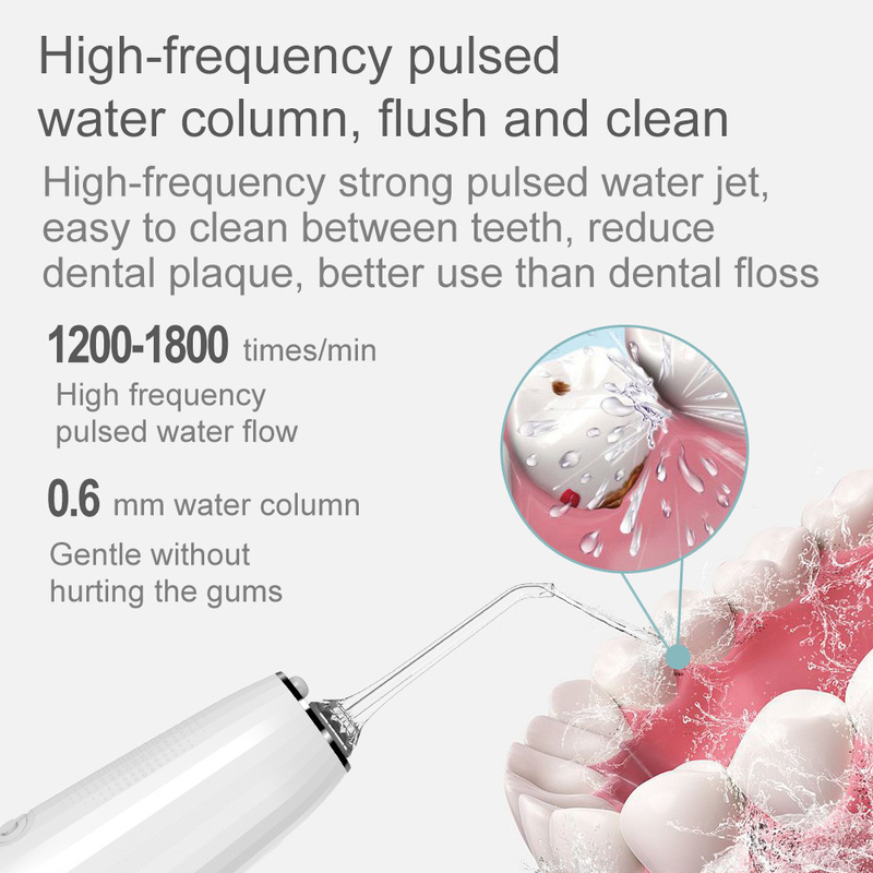 5+ Çalışma Modu Ipx7 Elektrikli Su Jeti 300ml Ağız Hijyeni Oral Irrigator Diş Temizleyici Su Dental Pik Flosser