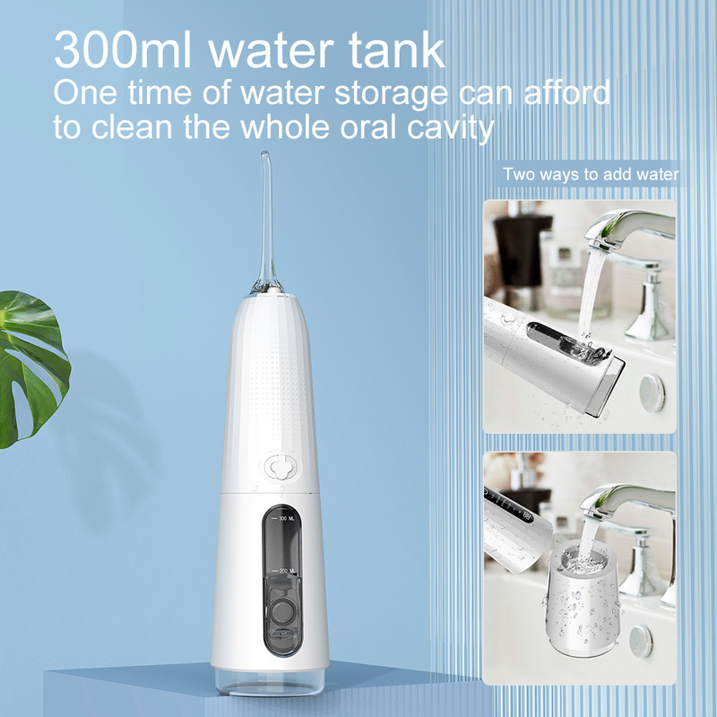5+ Çalışma Modu Ipx7 Elektrikli Su Jeti 300ml Ağız Hijyeni Oral Irrigator Diş Temizleyici Su Dental Pik Flosser