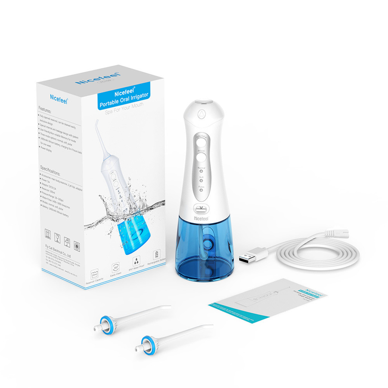 300ml IPX7 Elektrikli Jet Mini Akülü Taşınabilir Su Flosser Diş Temizleyici