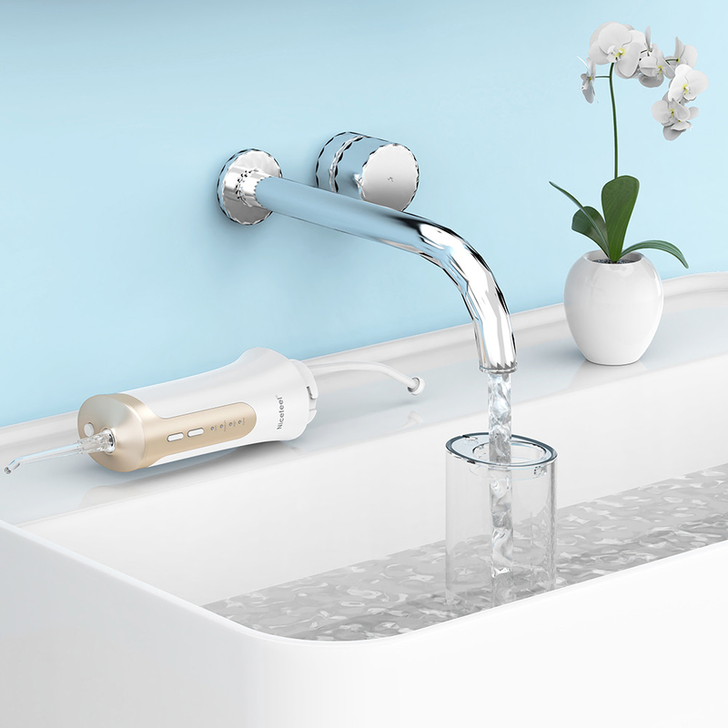Ağız Temizleyici Elektrikli Jet Akülü Taşınabilir Su Flosser IPX7 300ml