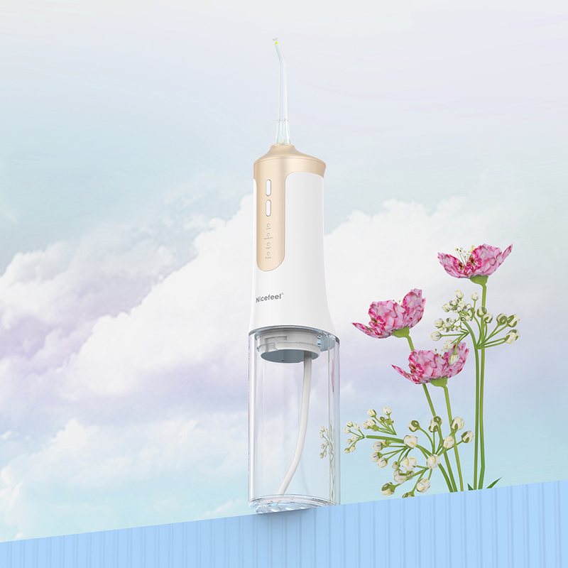 Diş Temizleyici Elektrikli Su Jeti Akülü Taşınabilir Su Flosser IPX7 300ml