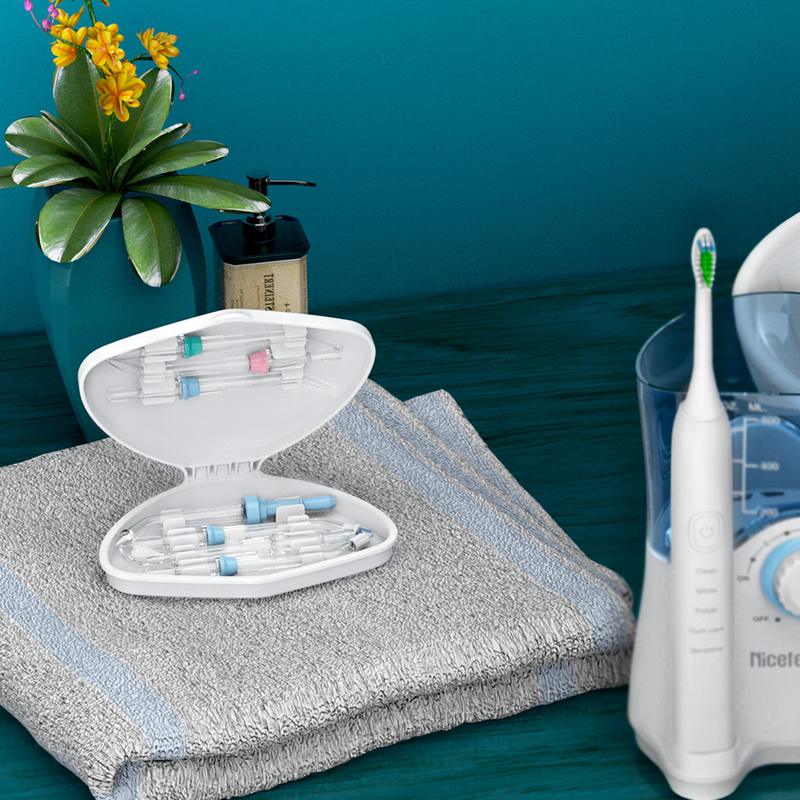 Aile için Diş Ürünleri Sonic Diş Fırçası Su Flosser 600ml Beyaz OEM ABS Tankı
