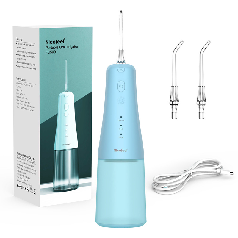 Akülü Su Diş Pensesinde Taşınabilir Şarj Edilebilir Oral Irrigator