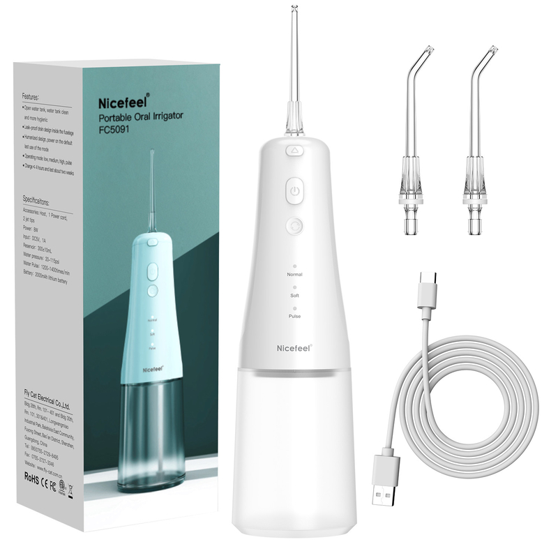 Akülü Su Diş Pensesinde Taşınabilir Şarj Edilebilir Oral Irrigator