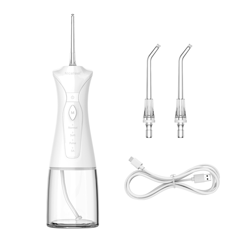Nozzels ile 300ml Akülü Nicefeel Taşınabilir Oral Irrigator Diş Bakımı