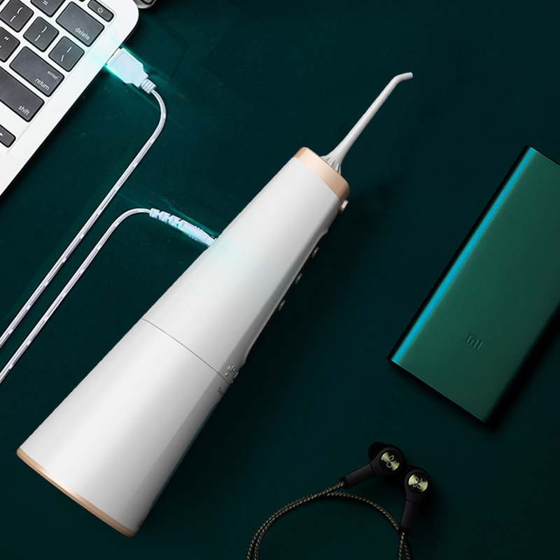 Evde Kullanım için Beyaz Ozon Oral Irrigator 0.5kg Diş Bakımı Su Flosser