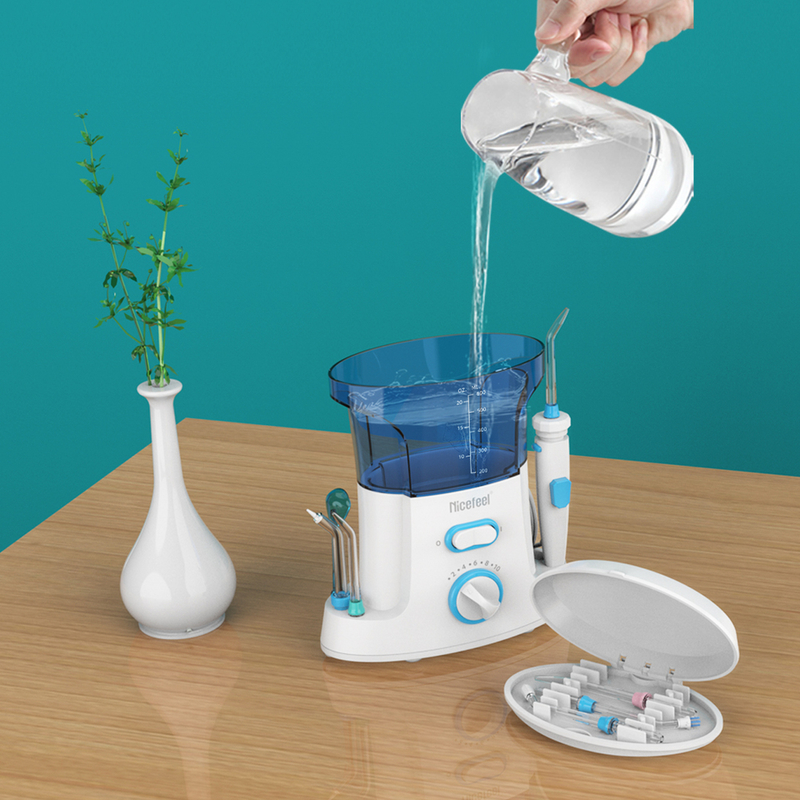 Diş Temizleme için Taşınabilir Nicefeel Akülü Su Flosser Oral Irrigator