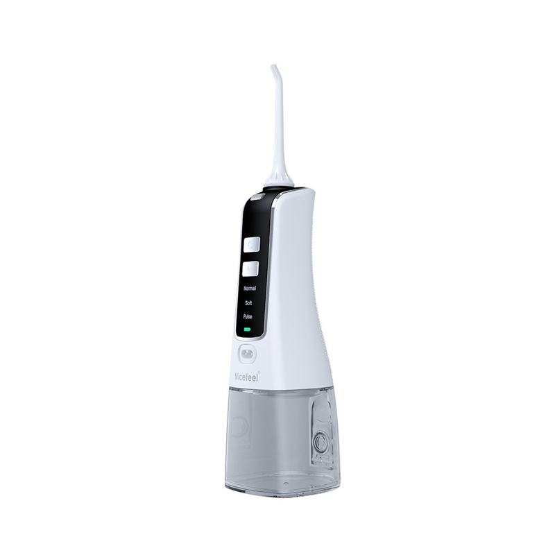 25.5*7.5*7.5cm Kablosuz Nicefeel Su Flosser Oral Irrigator 300ml 1400mAh