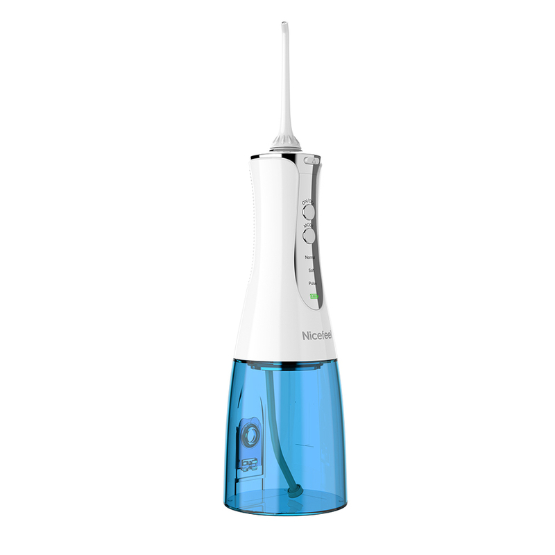 1000 ml diş kablosuz ağız sulandırıcısı Su Flosser Beyaz 2.5 mm nozel