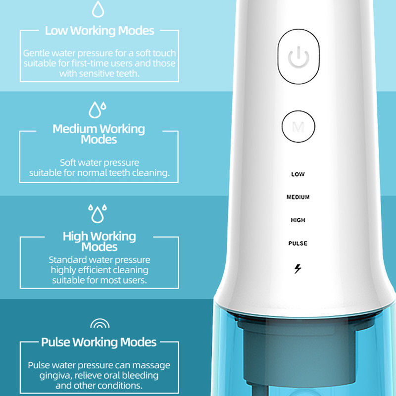 elektrikli oral irrigator DIY Su Flosser ağız bakımı ultra uzun ömürlü pil