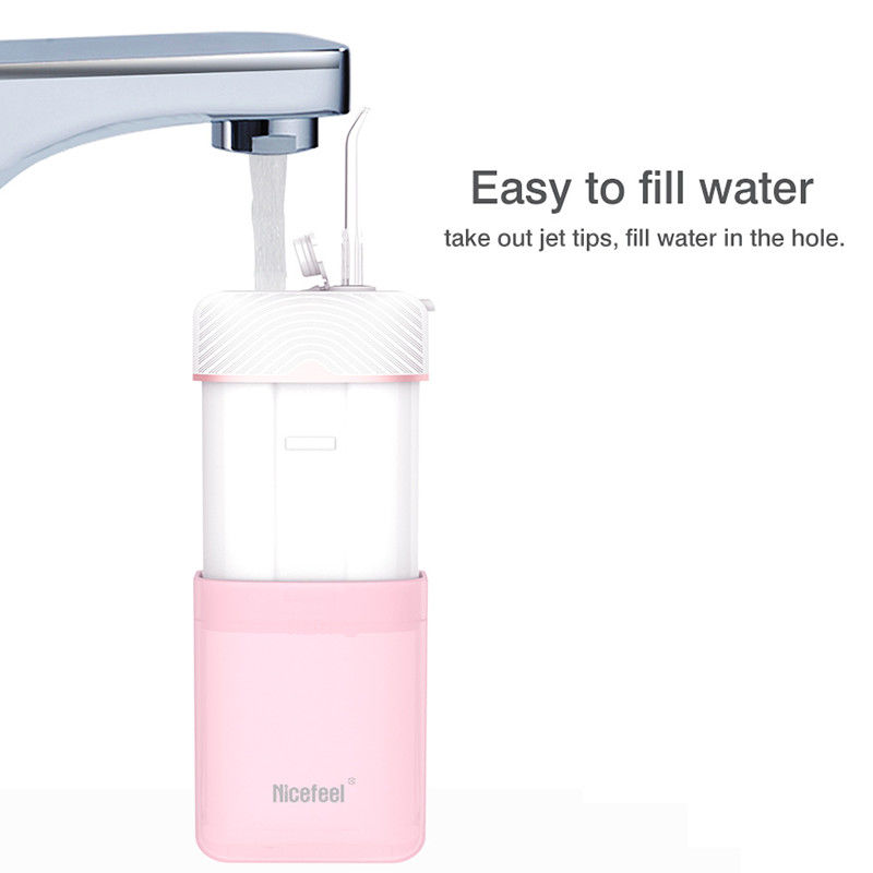 Mini Tasarım Katlanabilir Su Pensesinde Elektrikli Su Flosser Depolanabilir Nozullu Oral Irrigator