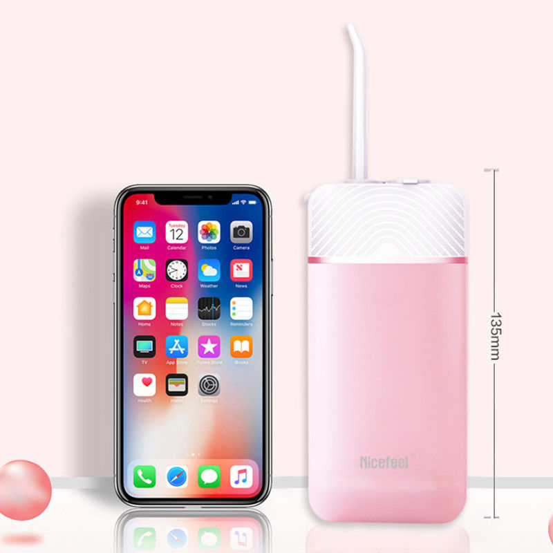 Mini Tasarım Katlanabilir Su Pensesinde Elektrikli Su Flosser Depolanabilir Nozullu Oral Irrigator