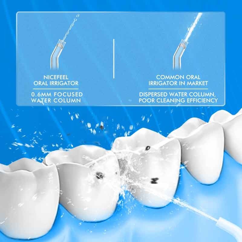 Hafif 228g Akülü Su Flosser Oral Irrigator Manyetik Şarj