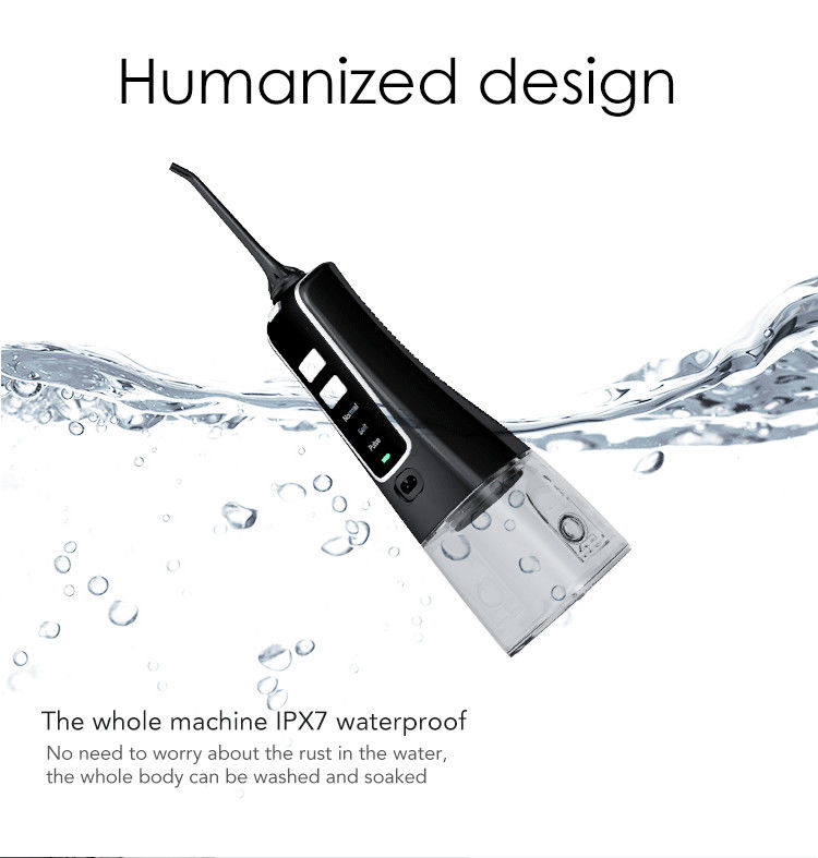 1400mAh IPX7 Taşınabilir Oral Irrigator Akülü Su Flosser Diş Temizleyici