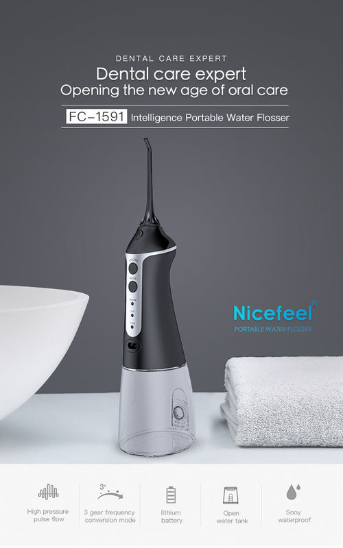 DC5V Nicefeel Akülü Su Flosser 30-100psi Yüksek Basınçlı Darbe Akışı