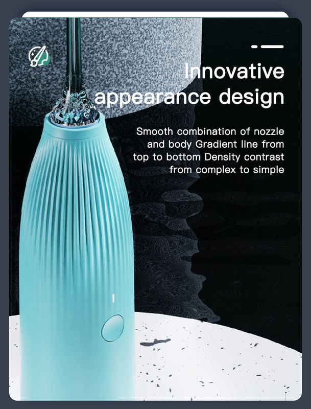 Diş Temizleme İçin IPX7 Şarj Edilebilir Profesyonel Oral Irrigator Taşınabilir Su Pensesinde