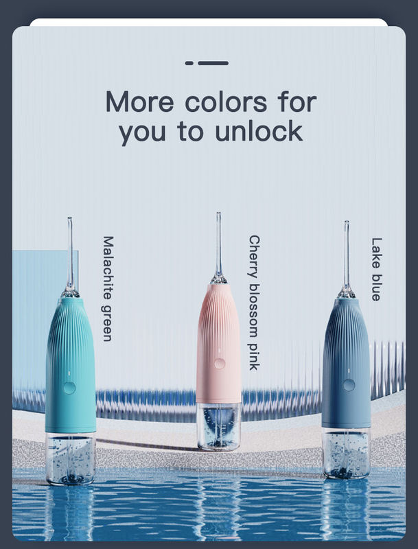 Seyahat için 800Mah Pil Oral Su Irrigators Beyazlatıcı Su Jeti Seçimi