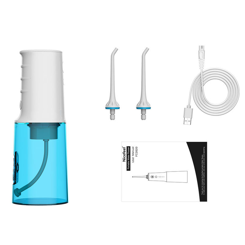 Seyahat İçin En İyi Elektrikli Flosser Nicefeel Akülü Su Flosser IPX7 1900 mAh Pil